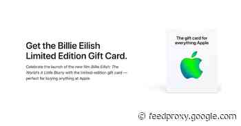Apple selling limited-edition Billie Eilish Gift Card following TV+ documentary release