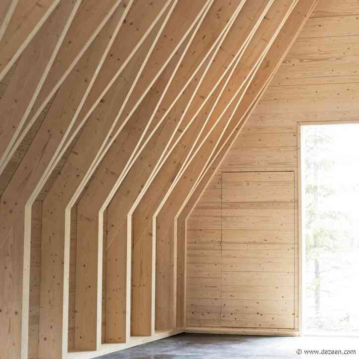 NOAN creates timber wedding chapel in Finnish woodland