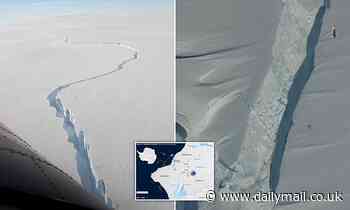 Giant iceberg larger than New York City breaks off Antarctic shelf