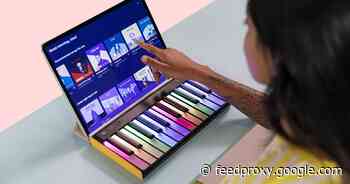 Rainbow-bright Lumi teaches piano with video games     - CNET