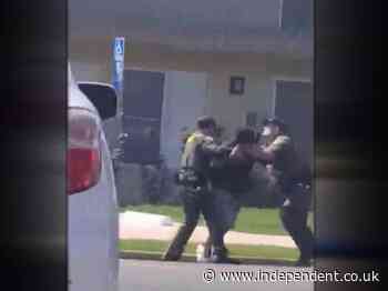 California police filmed shooting man dead after jaywalking