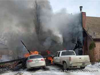 Saskatoon firefighters resuscitate cat following garage fire