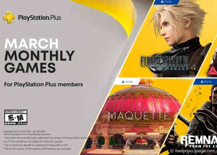PlayStation Plus games for March 2021 confirmed by Sony