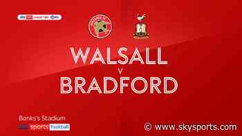 Walsall 1-2 Bradford: Levi Sutton stunner sets Bantams on way to fourth straight victory - Sky Sports