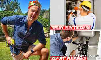 Bruno Bouchet ranks Aussie tradies from best to worst from nerdy electricians to 'rip off' plumbers - Daily Mail