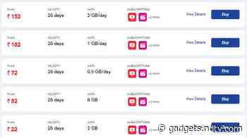 Jio Phone Data Plans Introduced for Subscribers, Packs Start From Rs. 22