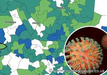 Enfield and Haringey areas where Covid cases almost at zero