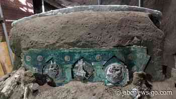 Archeologists find intact ceremonial chariot near Pompeii