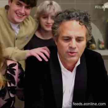 See Mark Ruffalo's Kids Adorably Crash His 2021 Golden Globes Speech