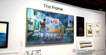 Samsung The Frame TV 2021: Slimmer, more storage for art, can attach an optional shelf     - CNET