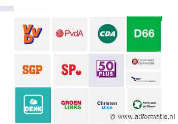 PR-campagne met politieke logo's biedt een fascinerend overzicht