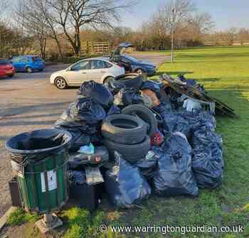 100 bin bags of litter picked in Burtonwood by residents