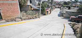 Pavimentan tres calles en Milpillas, Cuernavaca - Diario de Morelos
