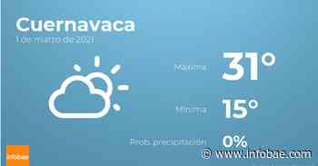 Previsión meteorológica: El tiempo hoy en Cuernavaca, 1 de marzo - infobae