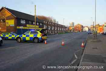 Blackburn: Baby taken to hospital and King Street closed after crash