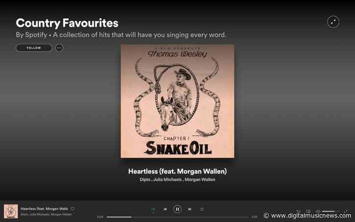Spotify Reinstates Morgan Wallen to Yet Another Country Playlist — ‘Country Favourites’ (190,000 Followers)
