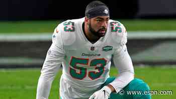Van Noy 'surprised' as Dolphins plan to cut him