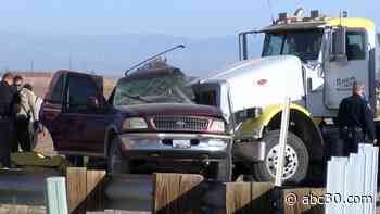 13 killed when semitruck hits SUV carrying 25 people in Southern California, CHP says