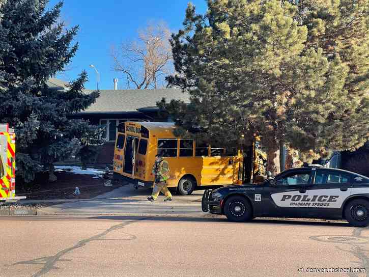 Child, Bus Driver Hurt In Colorado Springs School Bus Crash