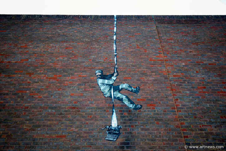 Mural Possibly Created By Banksy Appears on Prison Wall in England