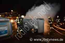 Escheburg: Feuerwehr löscht Containerbrand - RTN - News und Bilder aus dem Norden