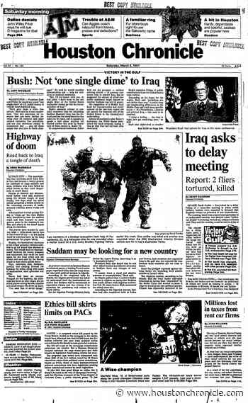 Houston Chronicle Page One: March 2, 1991 - Houston Chronicle