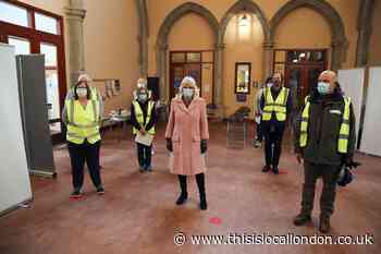 Duchess of Cornwall visits Thornton Heath vaccine hub