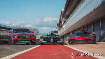 AMG GT73e spotted alongside Project One hypercar and 2021 F1 race car