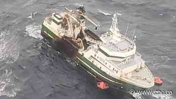 Rescuers save all 31 crew members hours before ship sinks off Nova Scotia coast