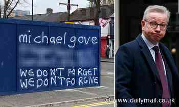 Sinister graffiti threatening Michael Gove appears in Belfast - Daily Mail