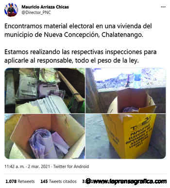 Encuentran papeletas en casa en Nueva Concepción y Cuyultitán - La Prensa Grafica