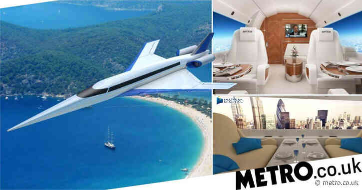 Take a look inside this super jet that could take you from London to New York in 90 minutes
