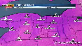 First Alert Weather: Cold air, sun &amp; snow showers into the weekend