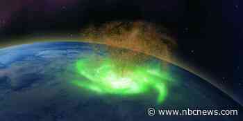 Swirling mass of plasma raining electrons observed above Earth for first time