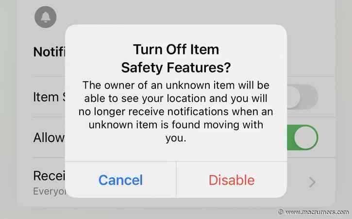 iOS 14.5 Beta 3 Includes 'Item Safety Feature' for AirTags and Other Tracked Items to Help Prevent Stalking