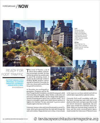 READY FOR FOOT TRAFFIC - Landscape Architecture Magazine