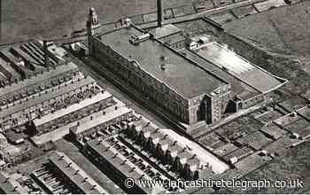 Rare aerial view of one of East Lancs leading mills in the 30s