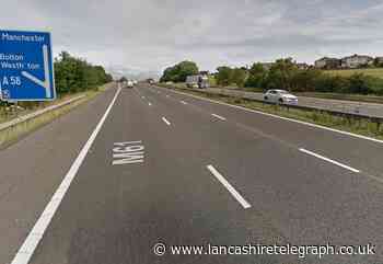 Driver was watching video while travelling on the M61