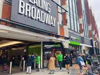 Long queues as till-free Amazon grocery shop opens in Ealing