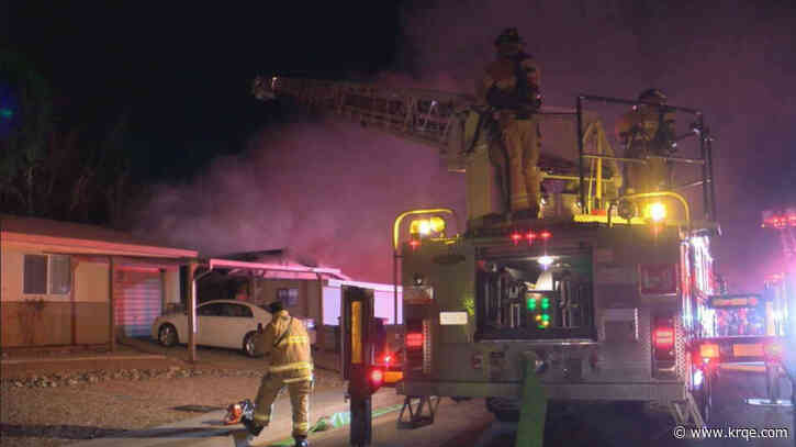 AFR extinguishes fire at vacant northeast Albuquerque home