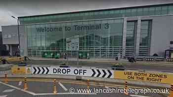 Large groups seen at Manchester airport entering departures terminal - with no intention of travelling