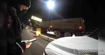 Burned-out headlight leads to thousands of dollars in tickets for Sask. semi driver