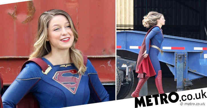 Supergirl season 6: Star Melissa Benoist back in action in first set pictures from final series after giving birth