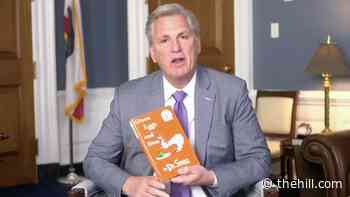 McCarthy sits for 'Green Eggs and Ham' reading: I 'still like' Dr. Seuss