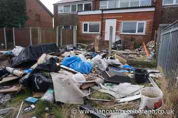 'Eyesore' complaint over rubbish dumped behind Blackburn house