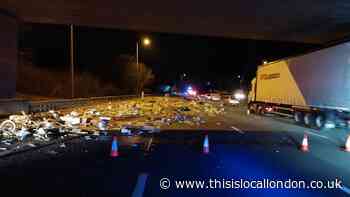 M25 reopens after fuel spill near St Albans