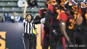 Maia Chaka becomes NFL's 1st Black female game official
