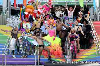 Sequins and solidarity on full show as Covid fails to stop Sydney’s Gay and Lesbian Mardi Gras