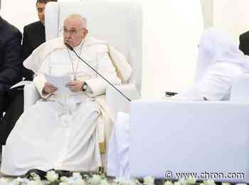 Pope Francis delivers sermon in Baghdad church