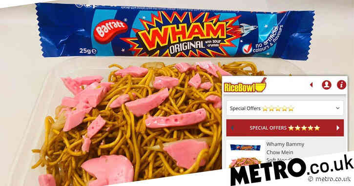 Northern Irish Chinese takeaway adds Chow Mein mixed with Wham bar pieces to menu
